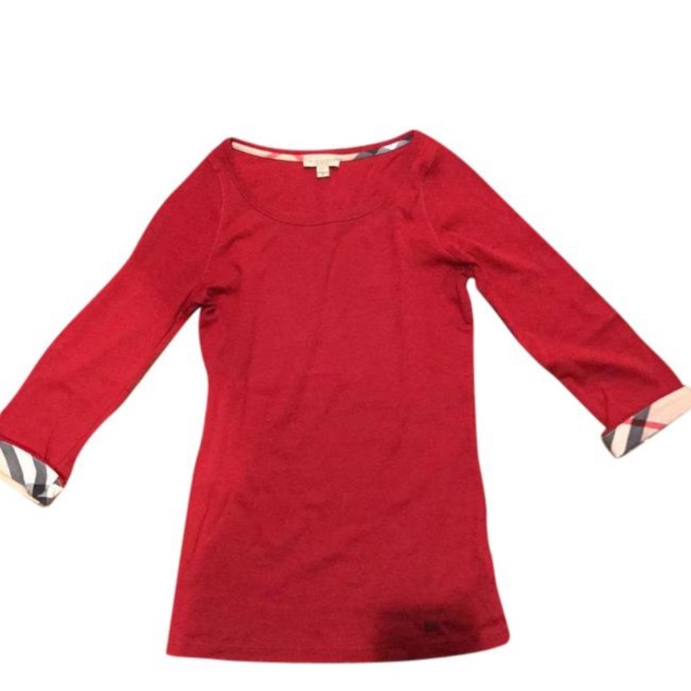 Red Burberry top